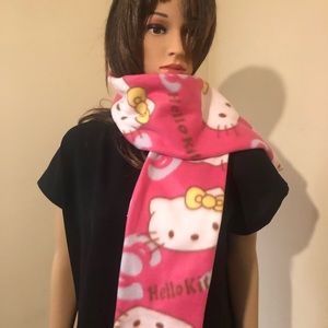 Hello Kitty Double Fleece Scarf Neck Warmer Hard to Find Print